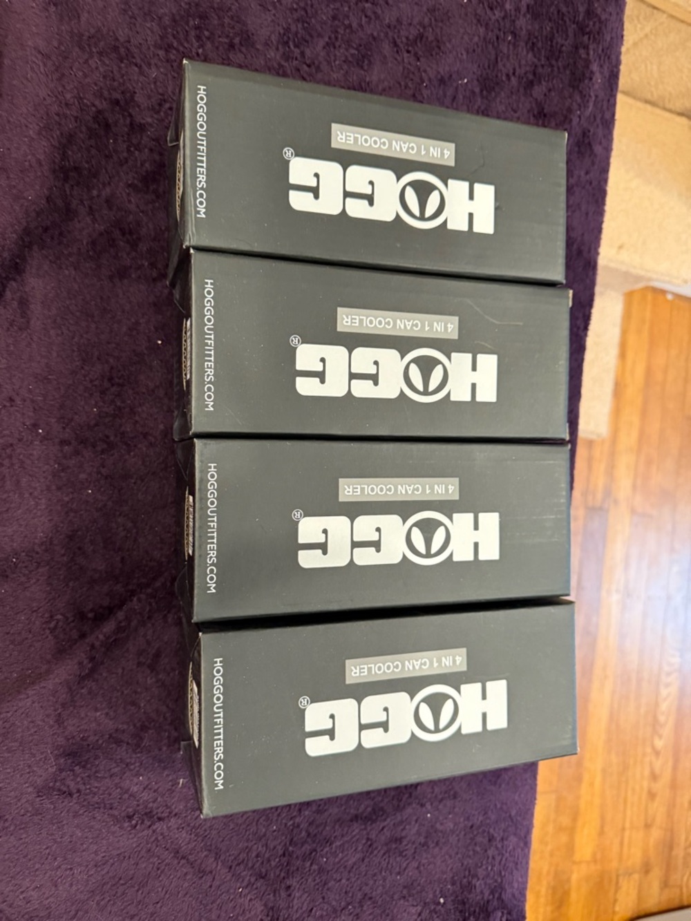 HOGG 4-in-1 Can Cooler Set - Black